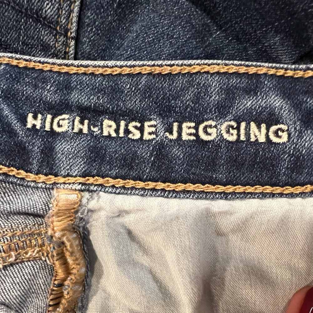American Eagle Outfitters Dark Blue High Rise Jegging - Picture 4 of 5
